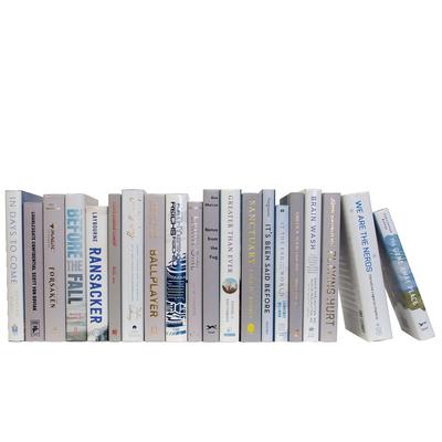 Books Blue Decorative Accessories: Blue Ice Mixed Media Color By The Foot