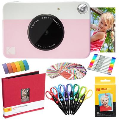 Kodak Printomatic Instant Print Camera & Photo Paper (20 Sheets) Art Bundle