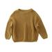 Bjutir Toddler Boys Girls Sweater Casual Tops Pullover Sleeve Knit Long Crewneck Clothes Blouse Baby Sweatshirt Sweater Fall Tops Winter Warm Tops For 3-4 Years