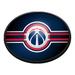 Washington Wizards 18'' x 14'' Slimline Illuminated Striped Oval Wall Sign