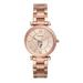 Women's Fossil Rose Gold Fordham Rams Carlie Stainless Steel Watch