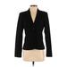 Calvin Klein Blazer Jacket: Short Black Print Jackets & Outerwear - Women's Size 4