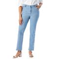 Plus Size Women's True Fit Stretch Denim Straight Leg Jean by Jessica London in Light Wash (Size 22 P) Jeans