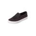 Extra Wide Width Women's The Skyla Slip On Sneaker by Comfortview in Black (Size 7 WW)