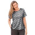 Plus Size Women's The Swim Tee by Swim 365 in Black White Abstract (Size 18/20) Rash Guard