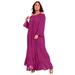 Plus Size Women's Off-The-Shoulder Sundrop Maxi Dress by June+Vie in Raspberry (Size 30/32)