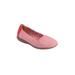 Wide Width Women's The Bethany Slip On Flat by Comfortview in White Red (Size 7 1/2 W)