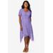 Plus Size Women's Lace Handkerchief Dress by Jessica London in Vintage Lavender (Size 28 W)