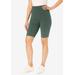 Plus Size Women's Pocket Bike Short by Woman Within in Pine (Size 5X)