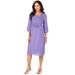 Plus Size Women's Angel Dress by Roaman's in Vintage Lavender (Size 20 W)