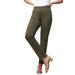 Plus Size Women's True Fit Stretch Denim Straight Leg Jean by Jessica London in Dark Olive Green (Size 28 T) Jeans