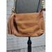 Michael Kors Bags | Michael Kors Brown Pebble Leather W/ Tassel & Gold Chain Detail Crossbody Bag | Color: Brown/Gold | Size: Med