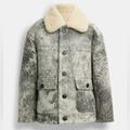 Coach Jackets & Coats | Bnwt Coach Shearling Coat | Color: Black/White | Size: L