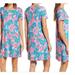 Lilly Pulitzer Dresses | Lilly Pulitzer Cody T Shirt Dress “Gimme The Juice” Print Sz Xs | Color: Blue/Pink | Size: Xs