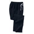 Men's Big & Tall Quilted open bottom sweatpant by KingSize in Black (Size 4XL)