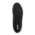 Wide Width Men's Athletic Knit Stretch Sneaker by KingSize in Black Marl (Size 14 W)