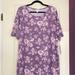 Lularoe Dresses | Lularoe Julia Purple Floral | Color: Pink/Purple | Size: Xxxl