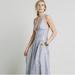 Free People Dresses | Free People The Jetset Diaries Immortalia Striped Plunge Deep V-Neck Maxi Dress | Color: Blue/White | Size: S