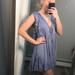 Free People Dresses | Free People Blue Want Your Love Mini Dress Flowy Reversible Smocked Large L | Color: Blue | Size: L