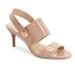 Coach Shoes | Coach Patent Leather Nude Tan Sandals Sz9-9.5b | Color: Gold/Tan | Size: 9-9.5