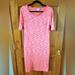 Lularoe Dresses | Lularoe Teeshirt Dress Neon | Color: Pink | Size: S