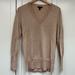 J. Crew Sweaters | J Crew V-Neck Tan Sweater Women’s Medium Merino Wool | Color: Tan | Size: M