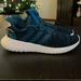 Adidas Shoes | Adidas Kaptir X Sneaker Black Blue Ombre Women Size 8 | Color: Blue/White | Size: 8