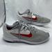 Nike Shoes | Nike Downshifter 9 Running Shoe / Sneaker - Wolf Grey & Red - Men's Sz 11 Gray | Color: Gray/Red | Size: 11