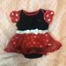 Disney Costumes | Baby Disney Minnie Mouse Onesie 3-6m | Color: Black/Red | Size: 3-6 M