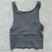 Lululemon Athletica Tops | Lululemon Grey Crop Top Size 2 | Color: Gray | Size: 2