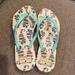 Kate Spade Shoes | Kate Spade Flip Flops Size 10 | Color: Blue/White | Size: 10