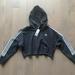 Adidas Tops | Adidas Adicolor Classics Crop Hoodie Size S | Color: Black/White | Size: S