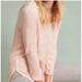 Anthropologie Tops | Anthropologie Akemi + Kin Pink Sylvie Pointelle Knit Long Sleeve Roll Tab Top S | Color: Cream/Pink | Size: S