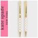 Kate Spade Office | Kate Spade Gold Dot Black Ink Pen & 0.9mm Mechanical Pencil Set | Color: Gold/White | Size: Os