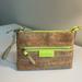 Lilly Pulitzer Bags | Lily Pulitzer Cork & Neon Green Mini Bag Metallic Gold Accents Crossbody | Color: Green/Tan | Size: Os