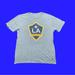 Adidas Shirts | Adidas La Galaxy Mls Soccer Tee Mens Size L Gray | Color: Blue/Gray | Size: L