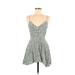 Shein Casual Dress - Mini: Green Floral Dresses - Women's Size Medium