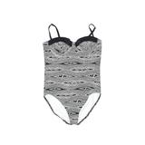 100 Degrees One Piece Swimsuit: Gray Swimwear - Women's Size X-Large