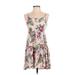 Ocean Drive Clothing Co. Casual Dress: Pink Floral Dresses - Women's Size Small