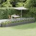 vidaXL Garden Raised Bed Patio Outdoor Raised Planter Box Powder-coated Steel