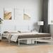 vidaXL Bed Frame Platform Bed Frame with Back Support for Bedroom Furniture