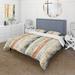 Designart "Rustic Planks Harmony" Abstract Bed Cover Set With 2 Shams