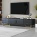 Modern TV Stand TV Media Console Table with 4 Storage Drawers for up to 75" TVs, Living Room Entertainment Center, Black