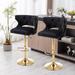 Velvet Adjustable Counter Height Nailhead Trim Swivel Bar Stools 2-pc