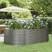 vidaXL Garden Raised Bed Patio Outdoor Raised Planter Box Powder-coated Steel