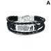 To My Son Bracelets Bangle Mens Braided Leather From Love Mom Dad Jewelry Gifts X1L1