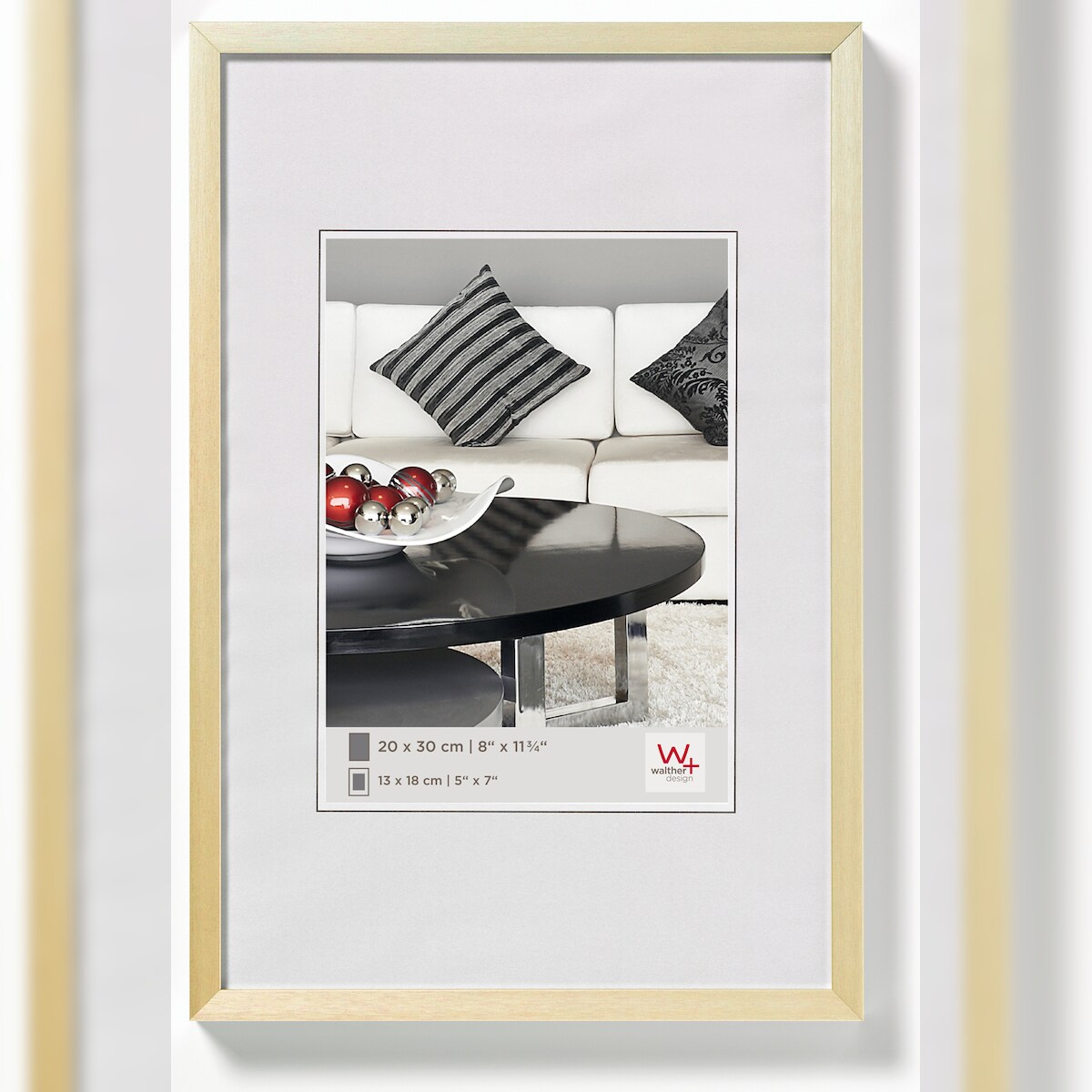walther + design Chair Aluminium Bilderrahmen 15x20 cm GOLD Image