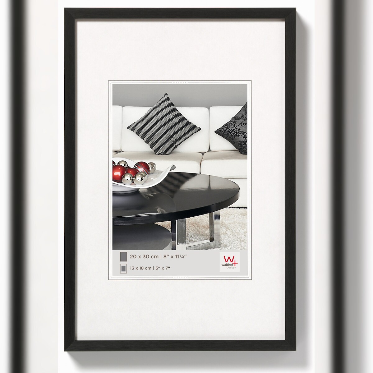 walther + design Chair Aluminium Bilderrahmen 10x15 cm cm SCHWARZ Image