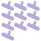 Naierhg Cell Phone Lanyard Clip 10pcs Mobile Phone Clip Set Versatile Cell Phone Lanyard Patches with Soft Plastic Clip Easy Installation Tear-resistant Phone Purple