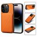 Mantto Case Compatible with iPhone 11 Pro Max Hidden Wallet Credit Card Holder Slot Cover Design Back Pocket Classic Slim Premium Leather Hybrid Protective Bumper For iPhone 11 Pro Max Orange